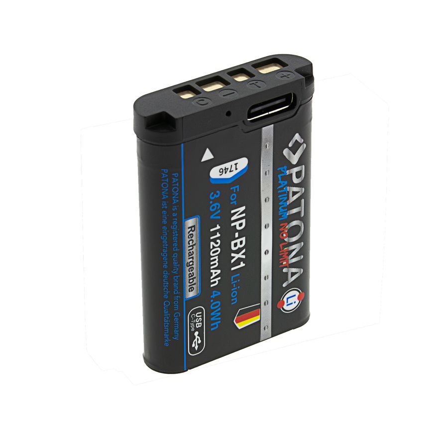 Patona Platinum Akku Sony BX1 USB-C