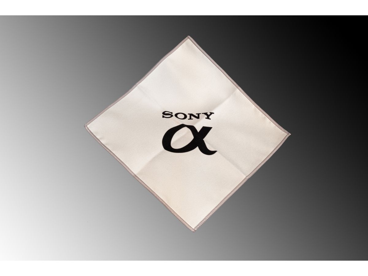 Sony "Alpha" Mikrofaser-Tuch weiss
