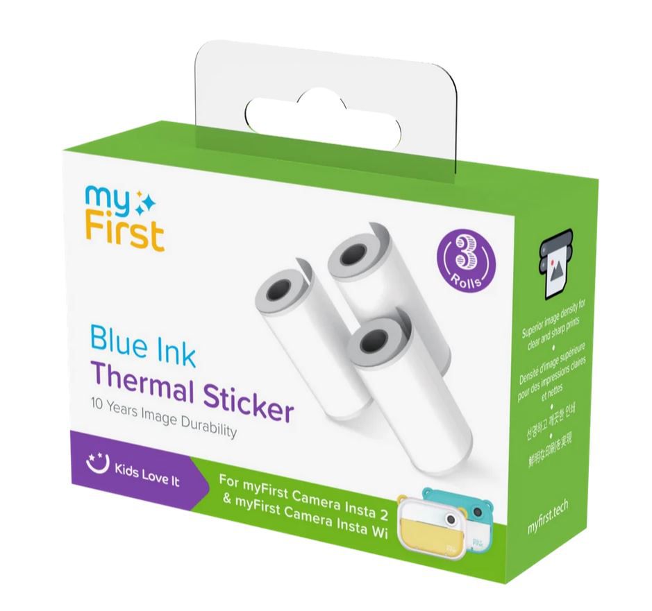 myFirst Thermal Sticker White Blue Ink