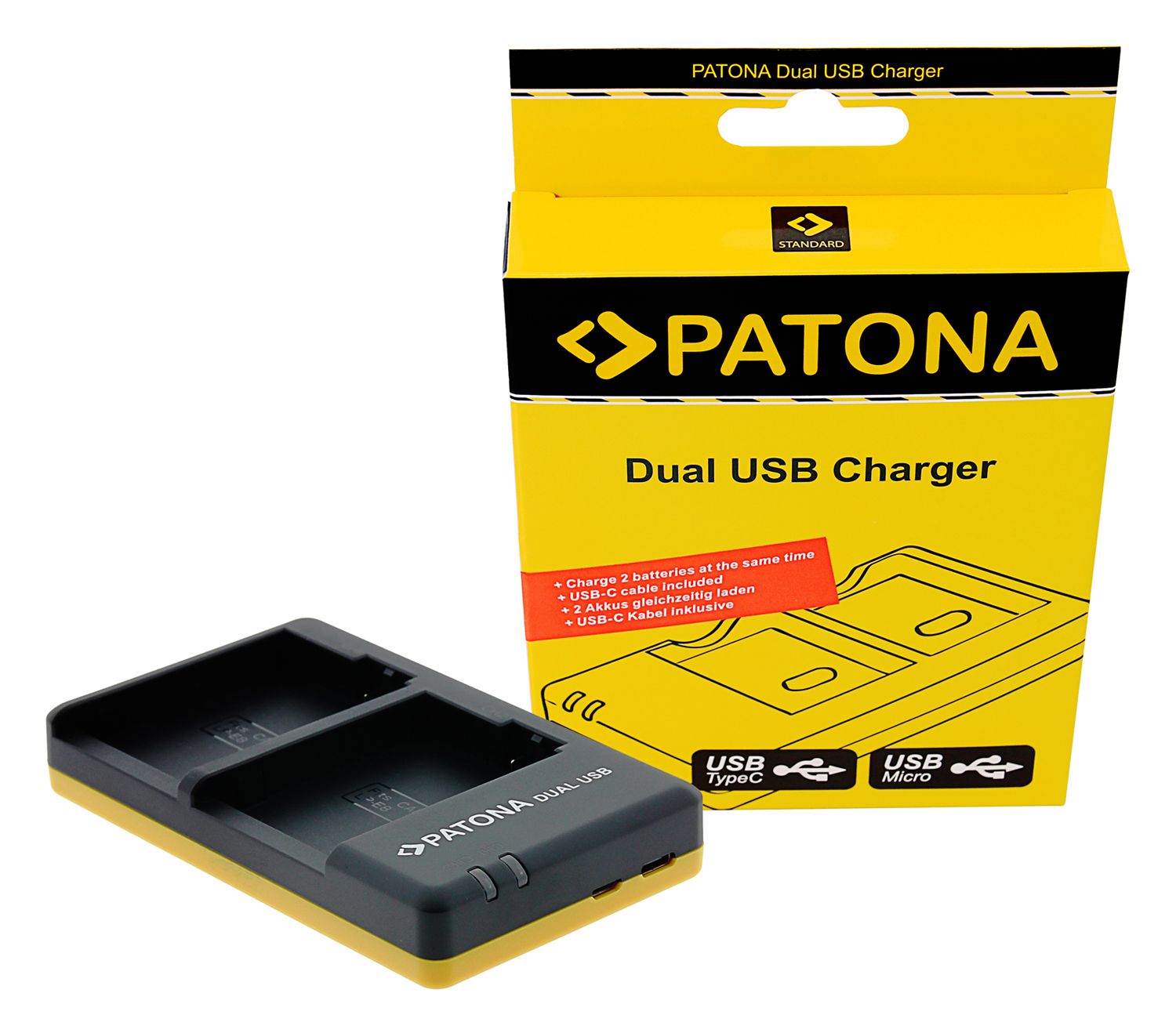 Patona Chargeur Dual USB LP-E8