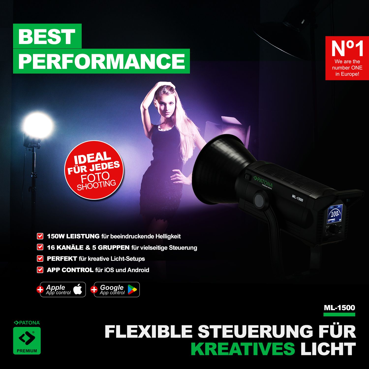 Patona Premium LED Light ML-1500