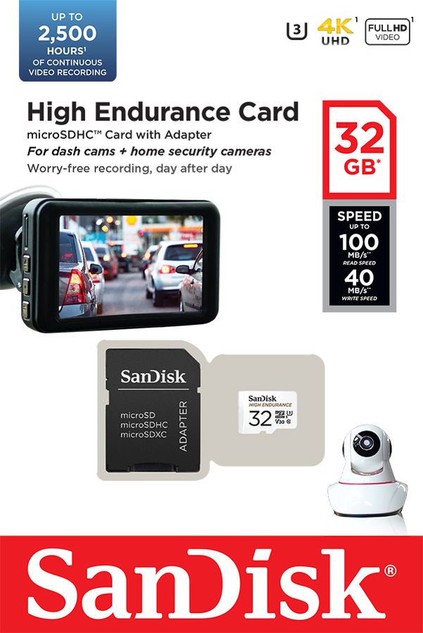 SanDisk microSDHC High Endurance 32GB