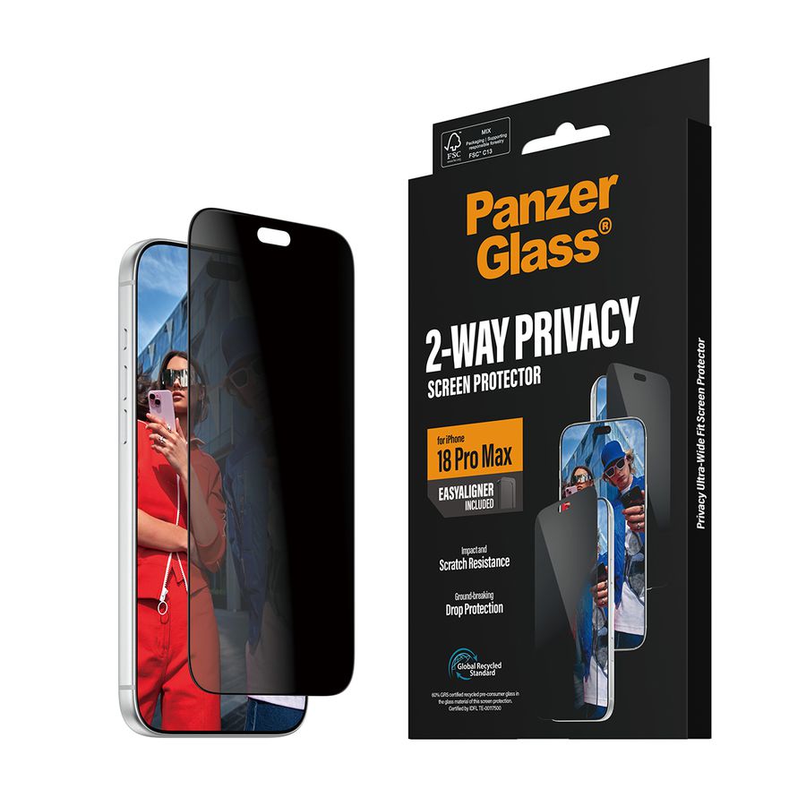 PanzerGlass iP18 Pro Max Privacy Schutz