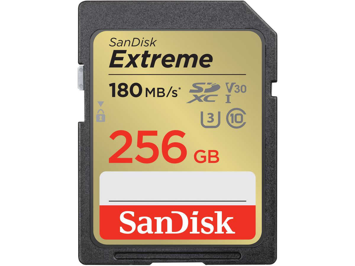 SanDisk Extreme 180MB/s SDXC 256GB