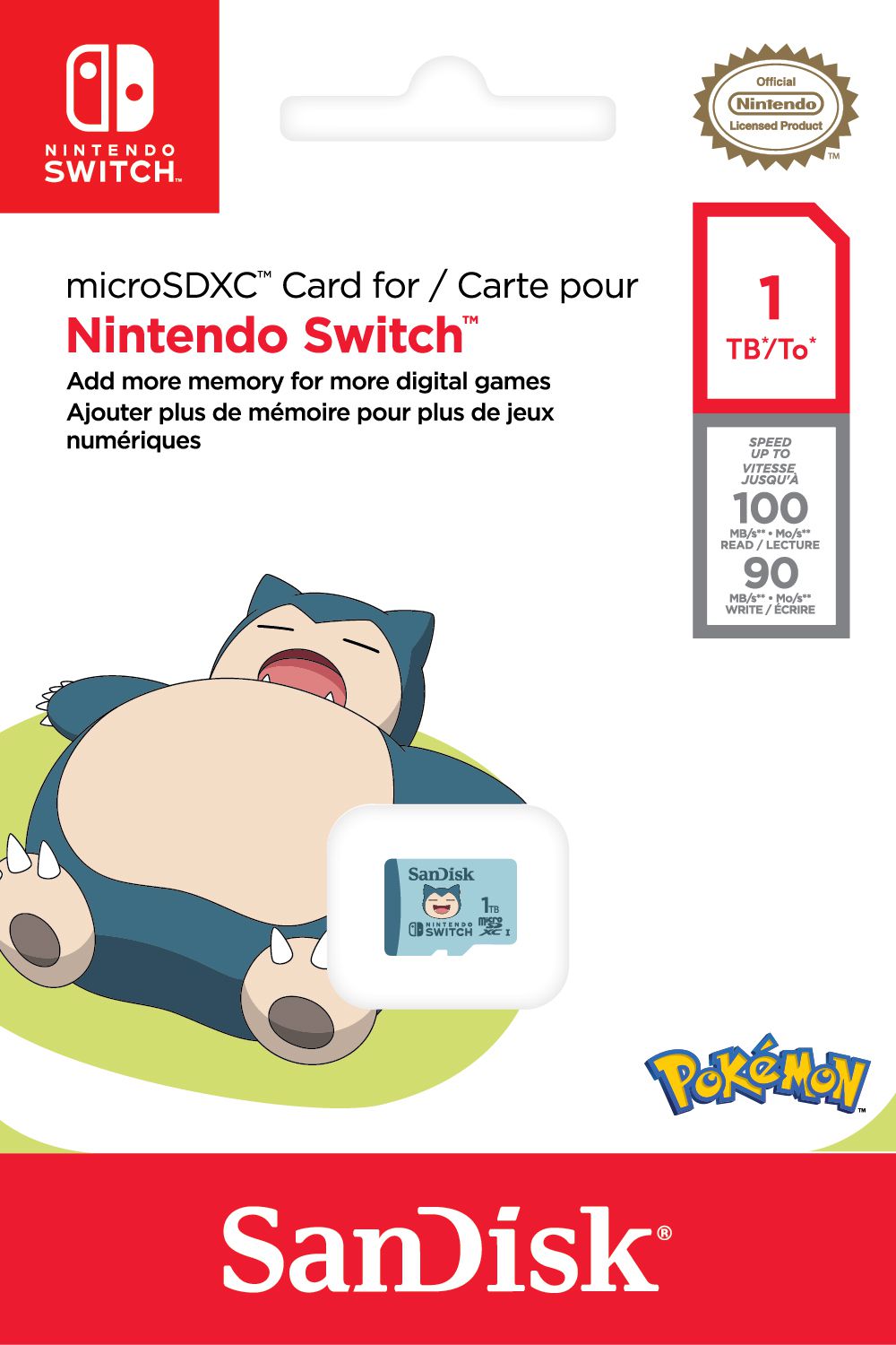 SanDisk microSDXC Nintendo Pokémon 1TB