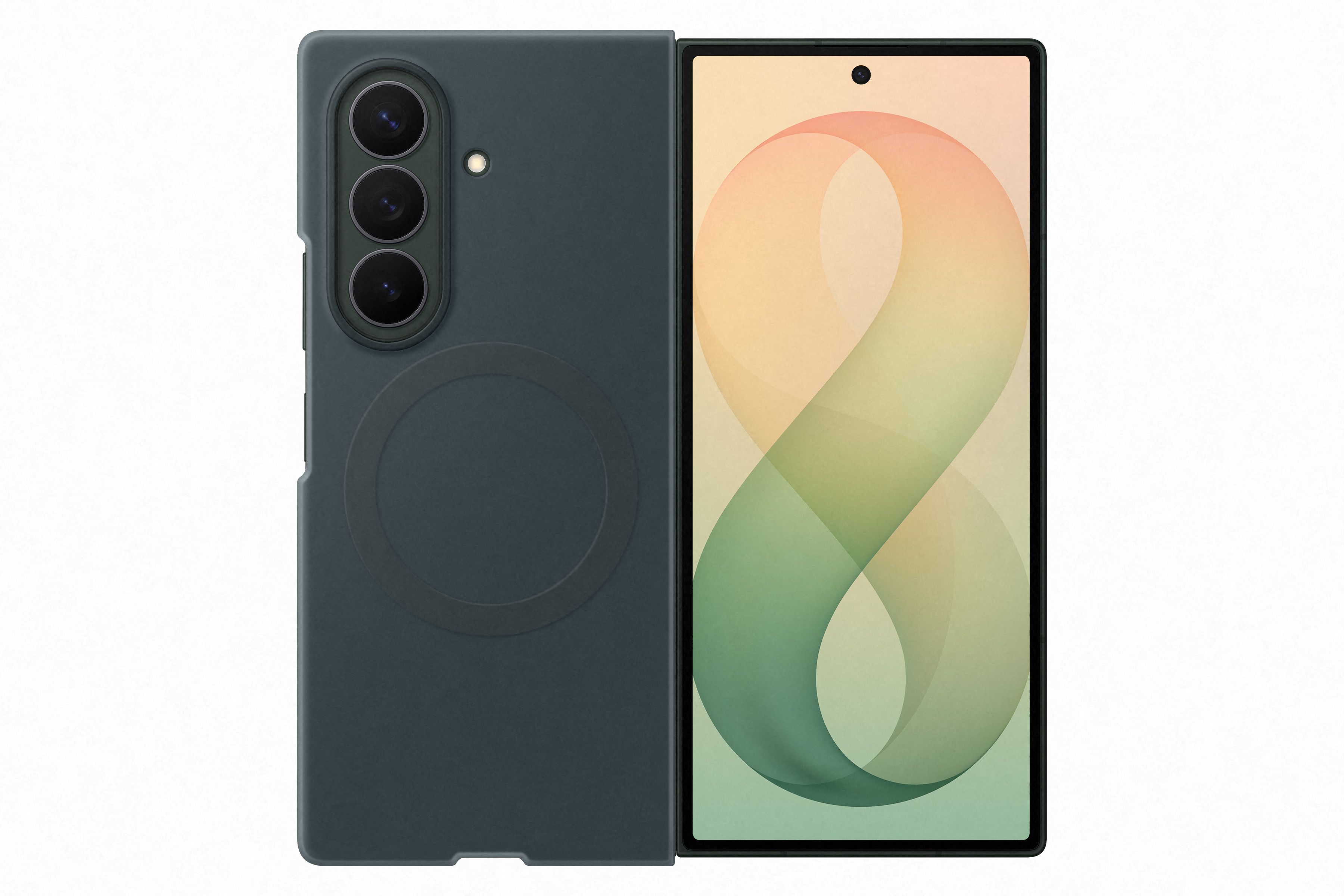 Samsung Fold 8 Ultra Silic Magnet Green