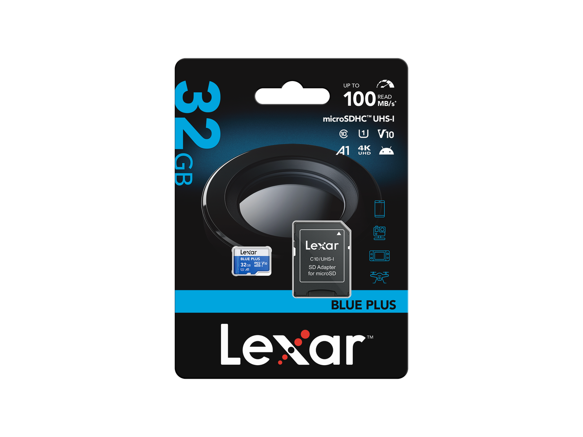Lexar microSDHC 100MB/s Blue Plus 32GB