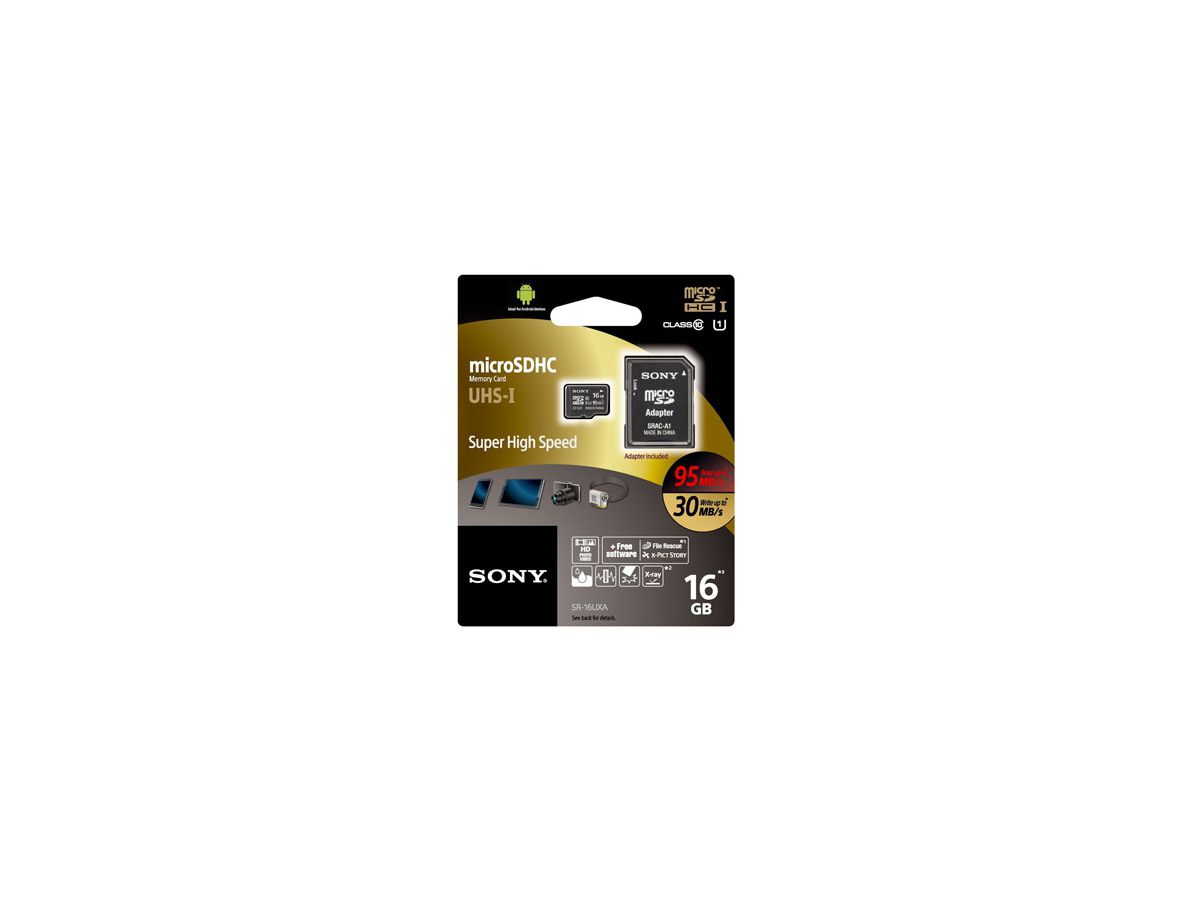 Sony MicroSDHC Expert 16GB Expert 95MB/s