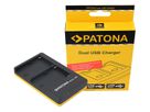 Patona Ladegerät Dual USB Sony NP-FM500H