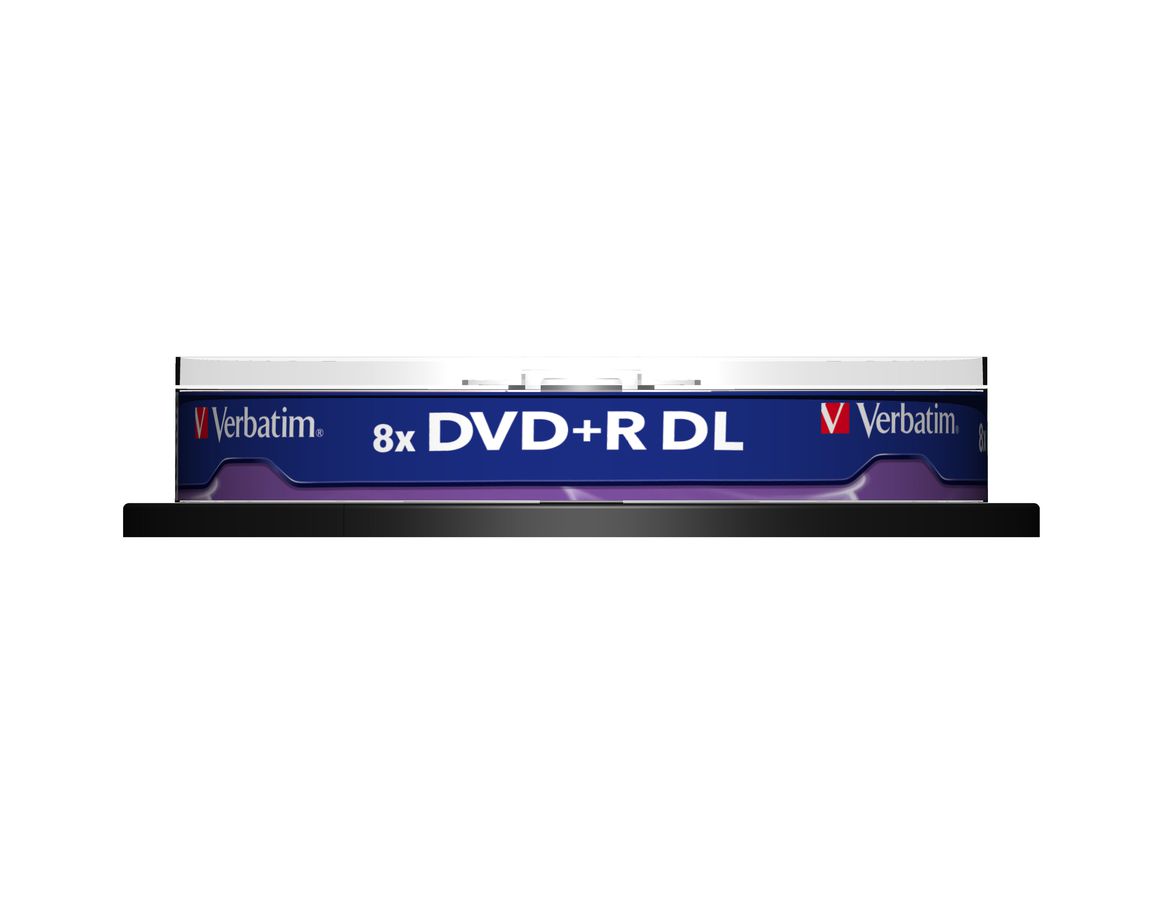 Verbatim DVD+R Spindle DL 8.5GB 8x 10 Pk