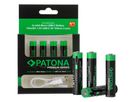 Patona Premium Akku 4x Micro AAA USB-C