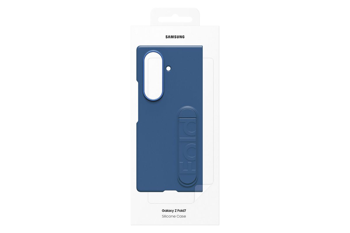 Samsung Fold 7 Silicone Case Blue