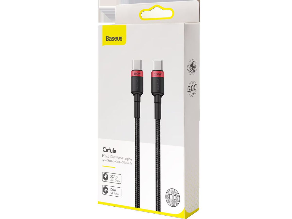 Baseus USB-C to USB-C 2m 100W Black