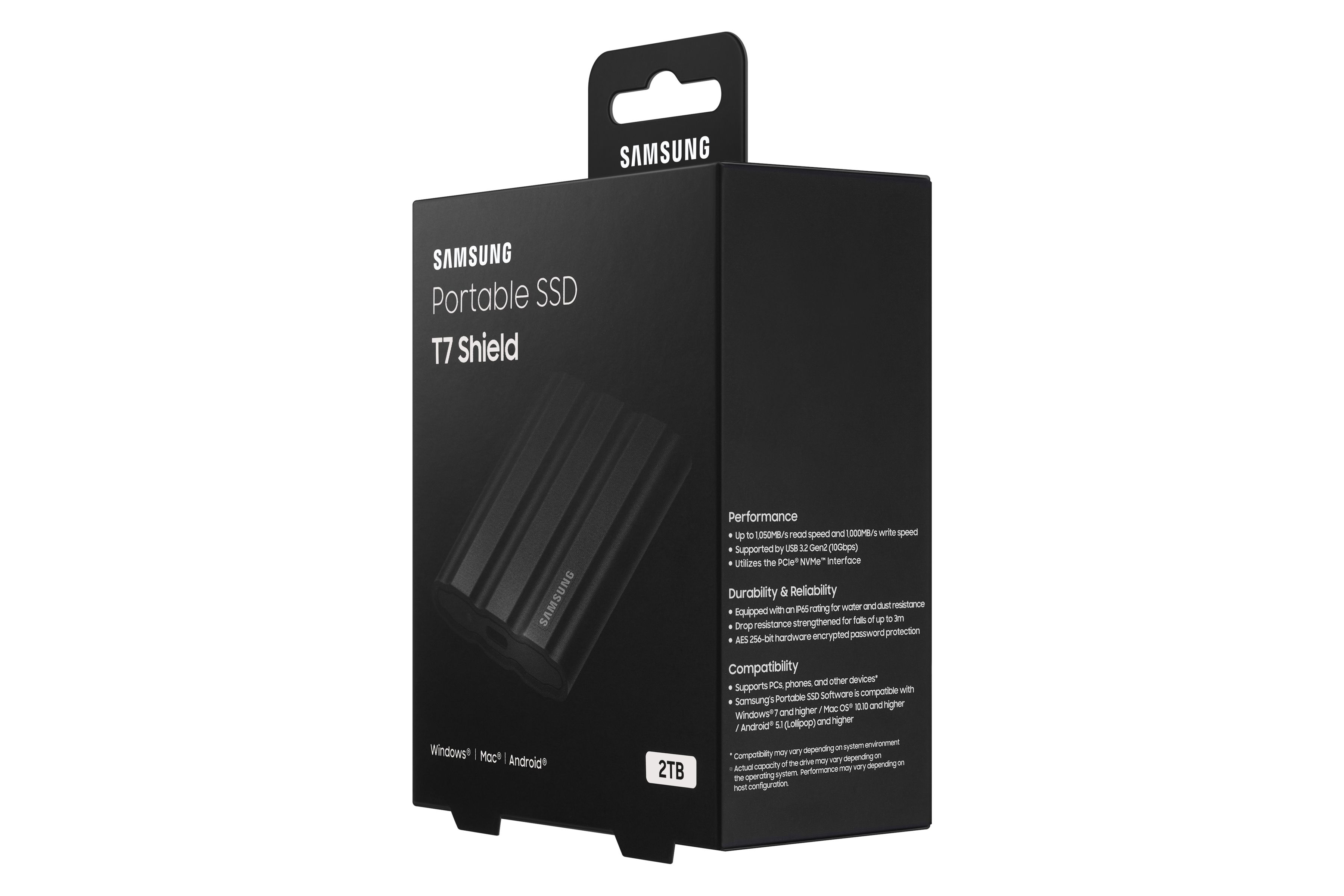 Samsung PSSD T7 Shield 2TB black