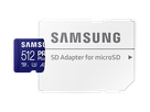 Samsung Pro+ microSDXC 180MB/s 512GB, V30, A2