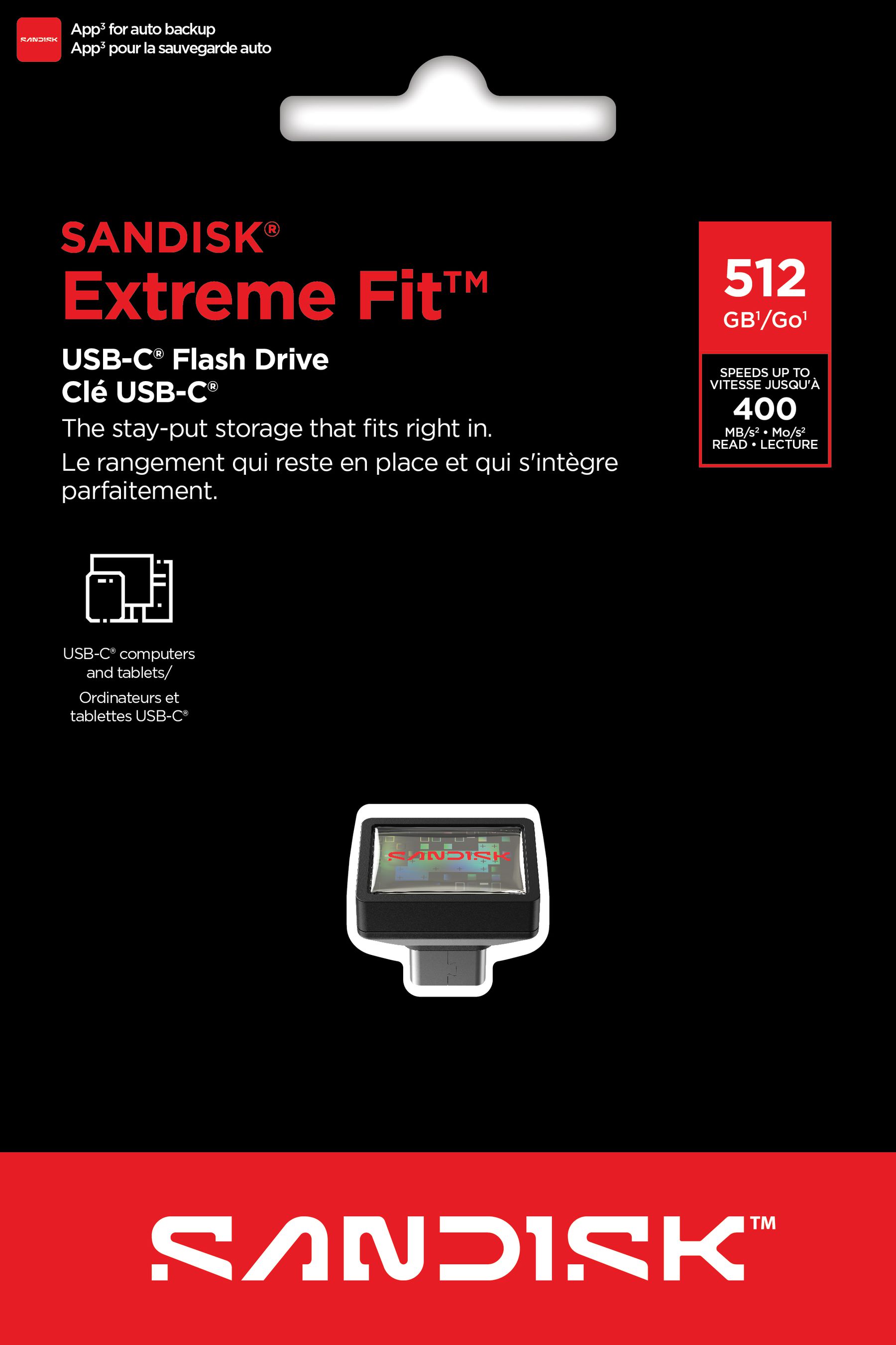 SANDISK Extreme Fit USB-C 3.2 512GB