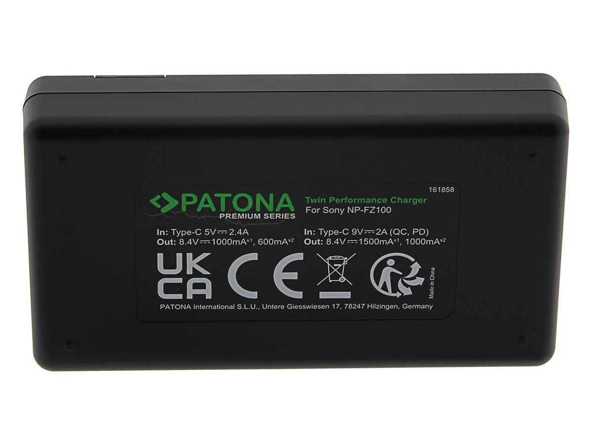 Patona Premium Twin Charg Sony NP-FZ100