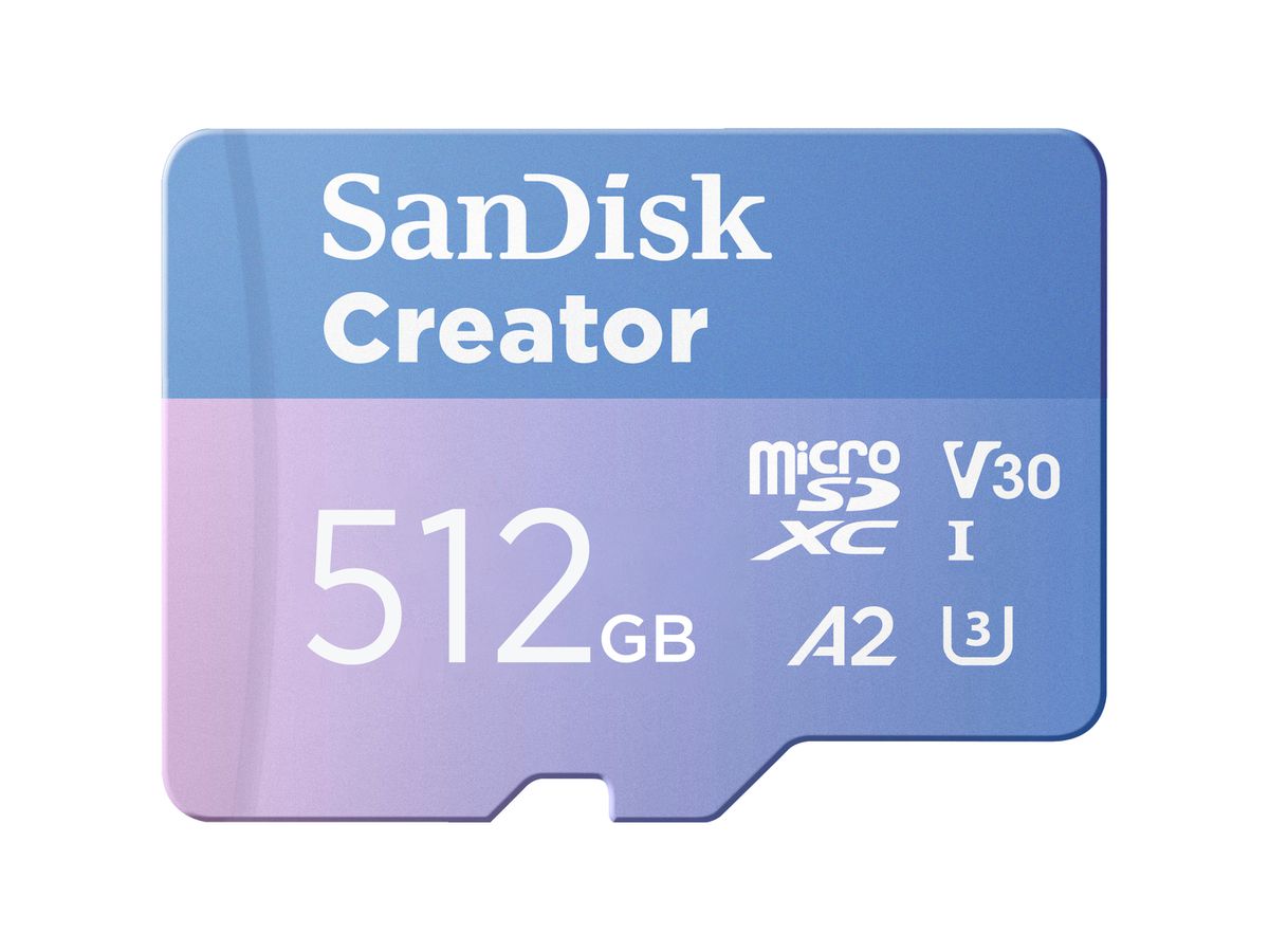 SanDisk Creator 190MB/s microSDXC 512GB