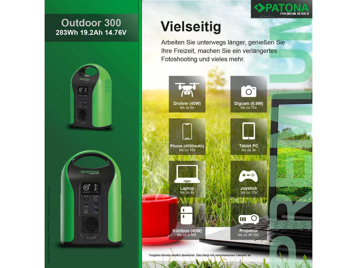 Patona Portable Powerstation 296Wh