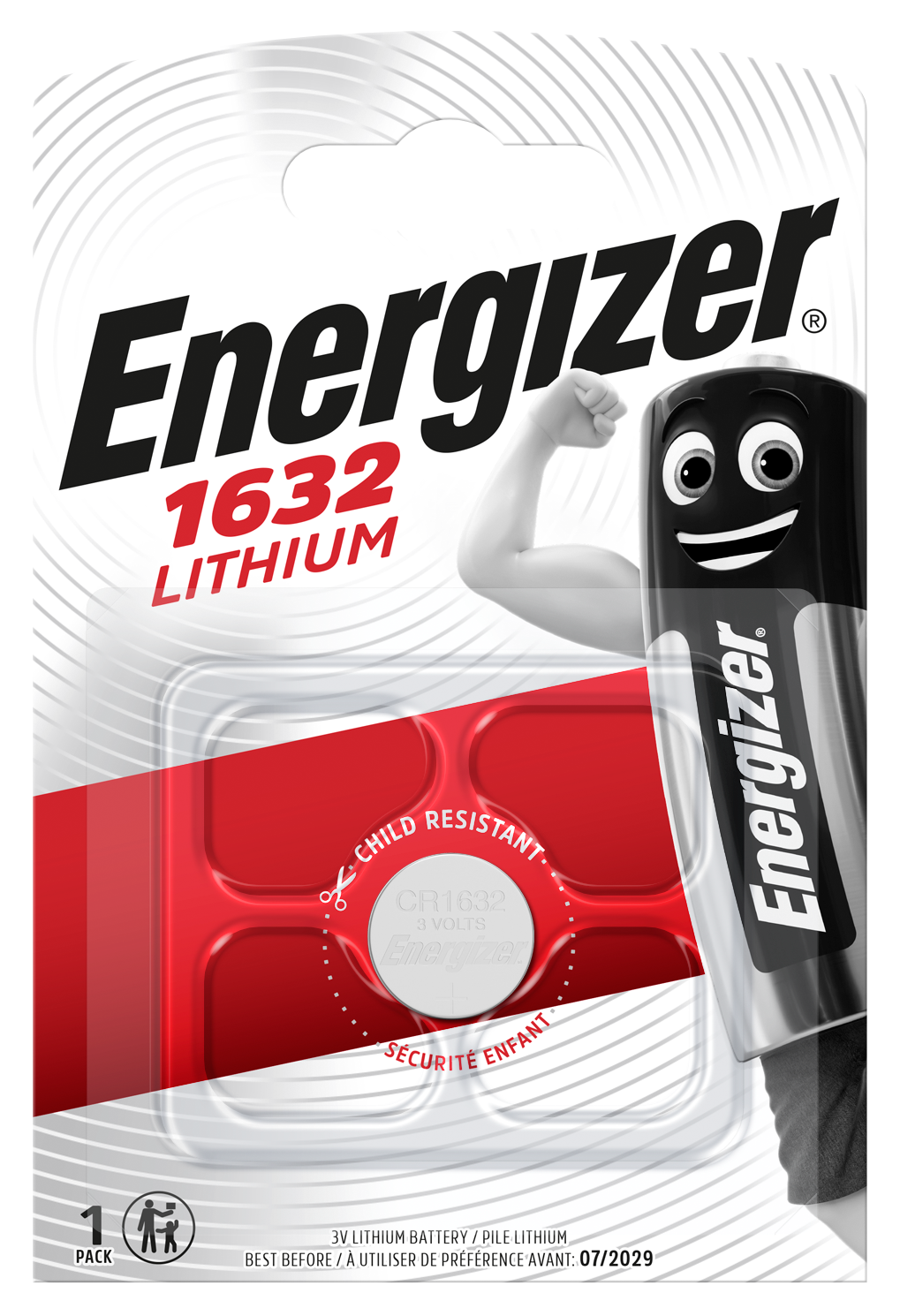 Energizer CR 1632 Lithium 3.0V FSB-1