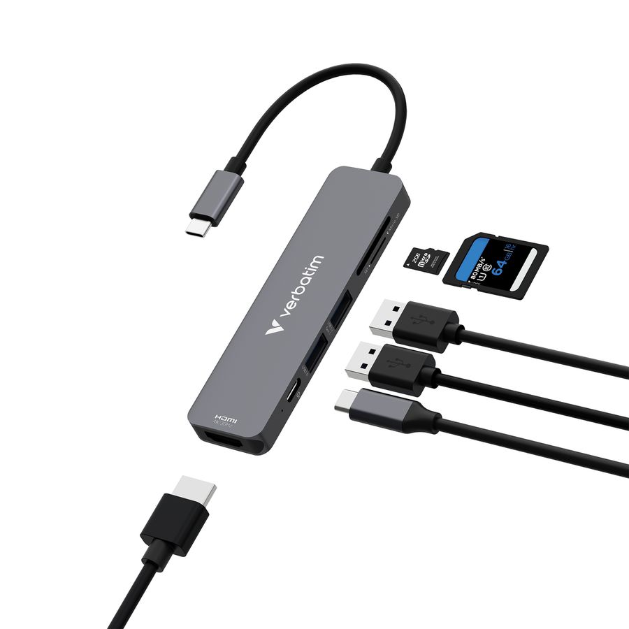 Verbatim 6 in 1 USB-C Multiport Hub