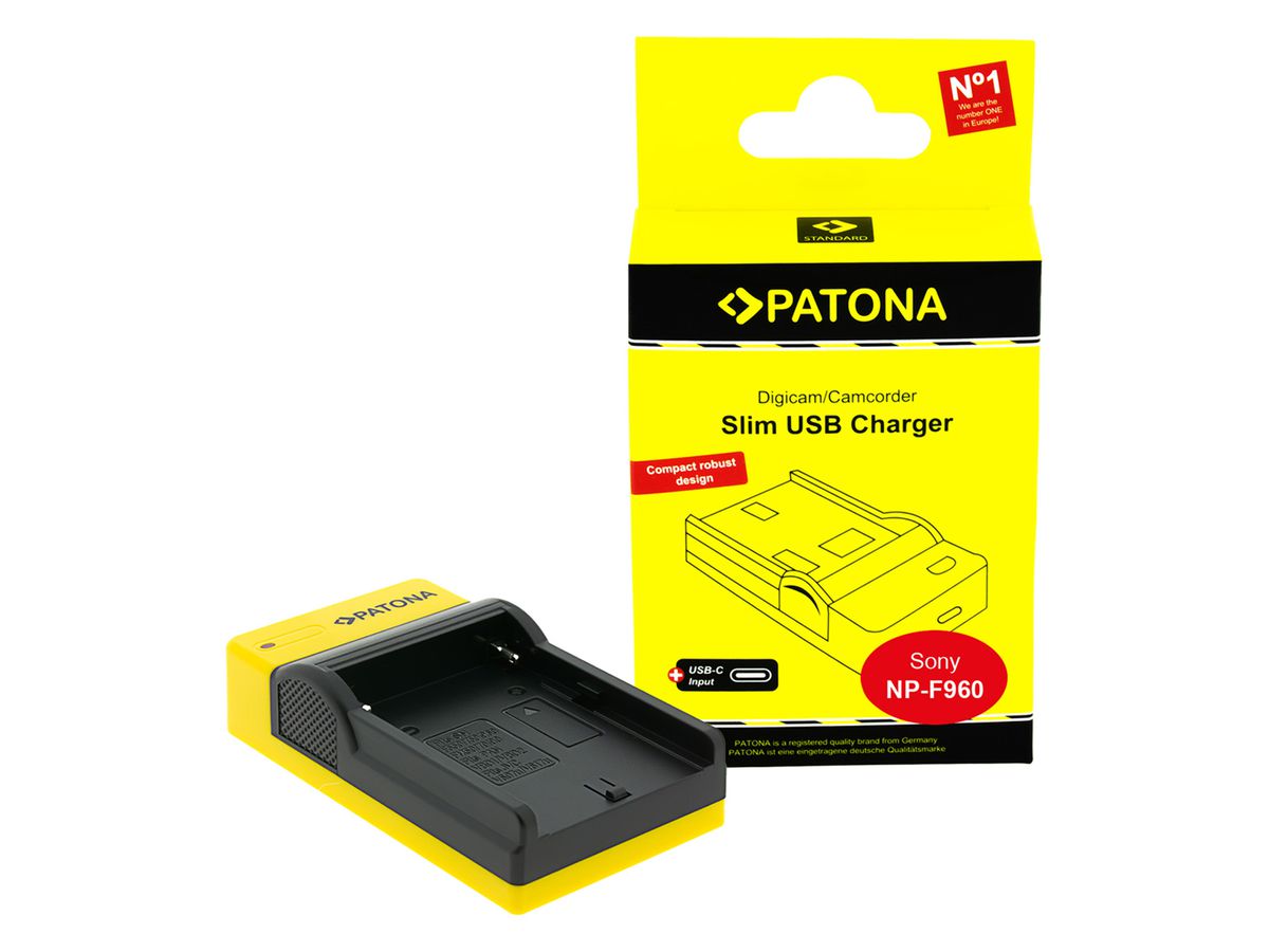 Patona Slim Micro-USB Charger NP-F960
