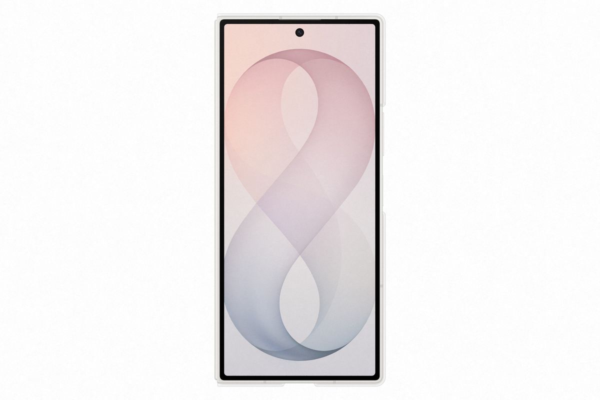 Samsung Fold 8 Ultra Silico Magnet Cream