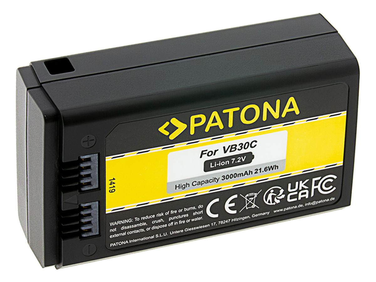Patona Akku VB30 Godox V1 USB-C