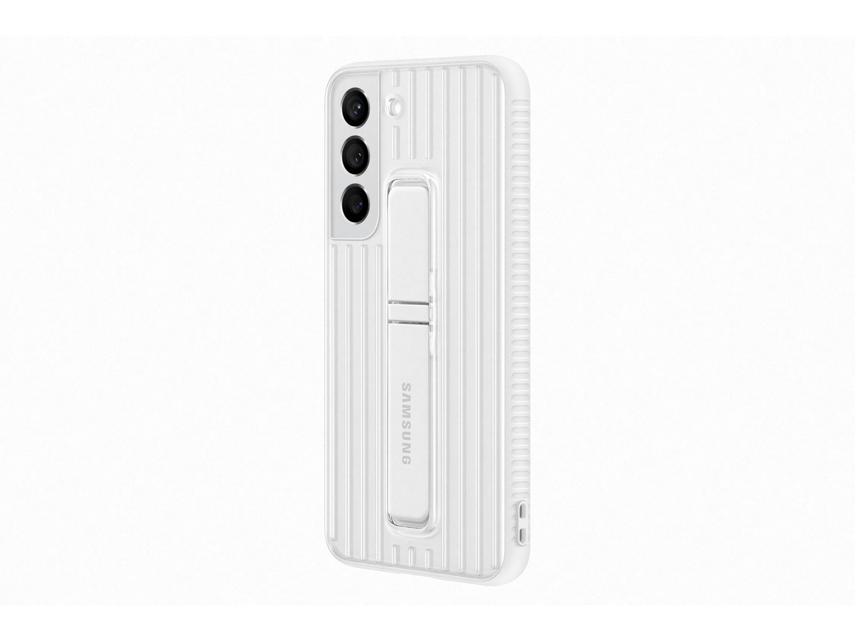 Samsung S22 Protective Standing Cover White