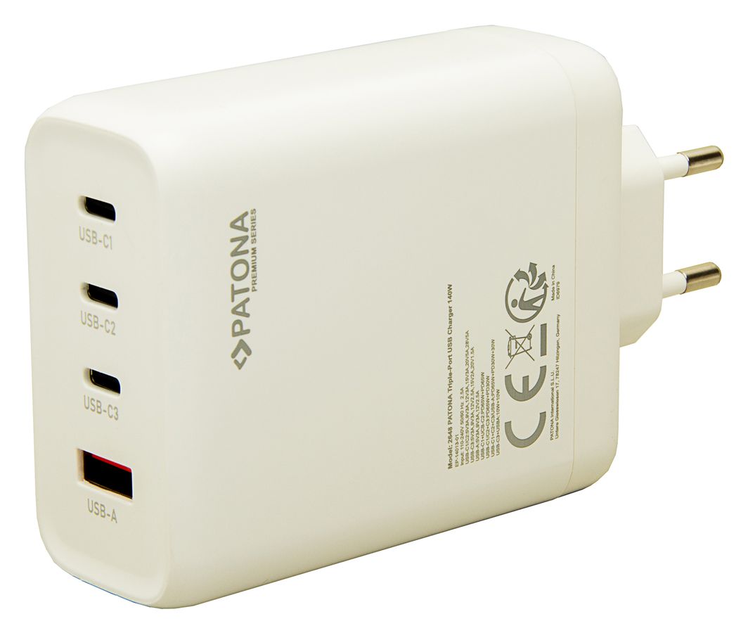 Patona GaN 4x PD140W Fast Charger Bundle