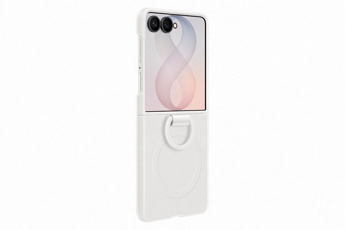 Samsung Flip 8 Silicon Ring Magnet Cream