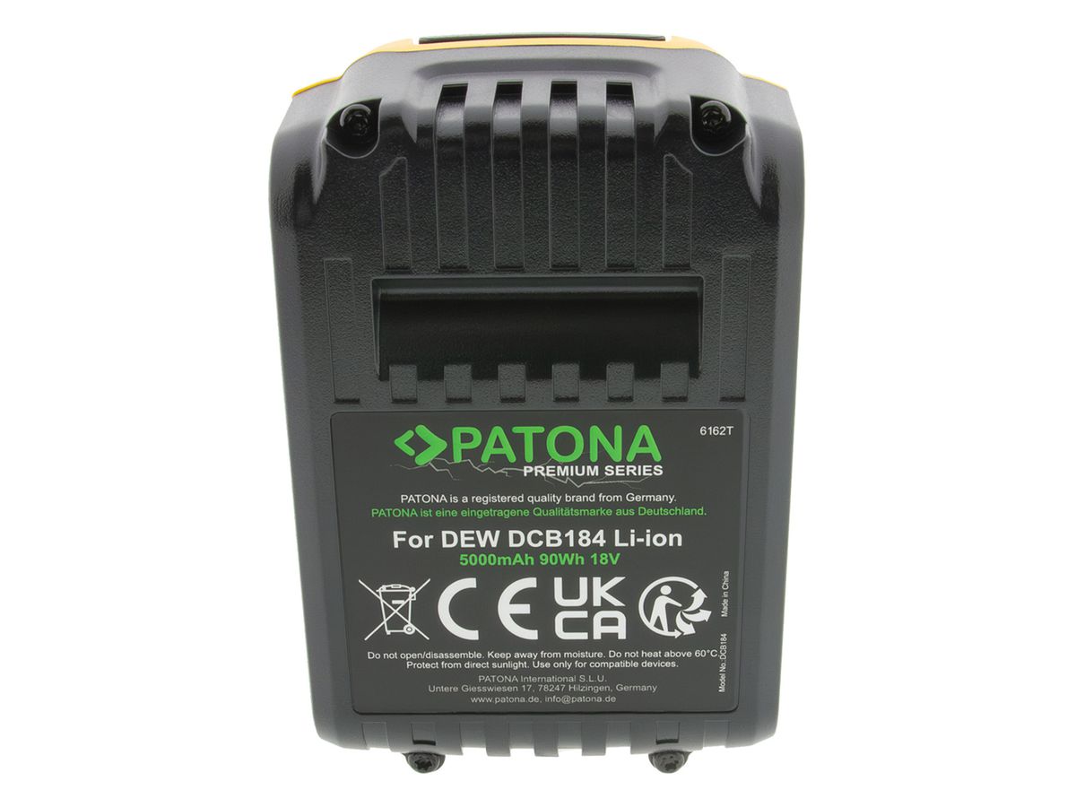 Patona Akku DeWalt DCB 184 18V