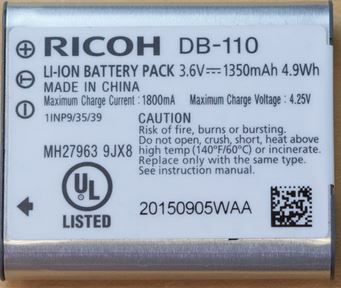 Ricoh accu Lithium DB-110