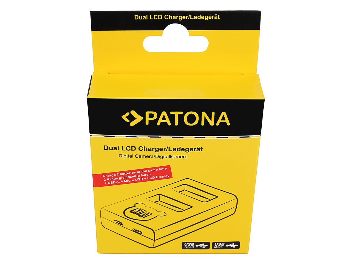 Patona Chargeur Dual LCD USB NP-W126