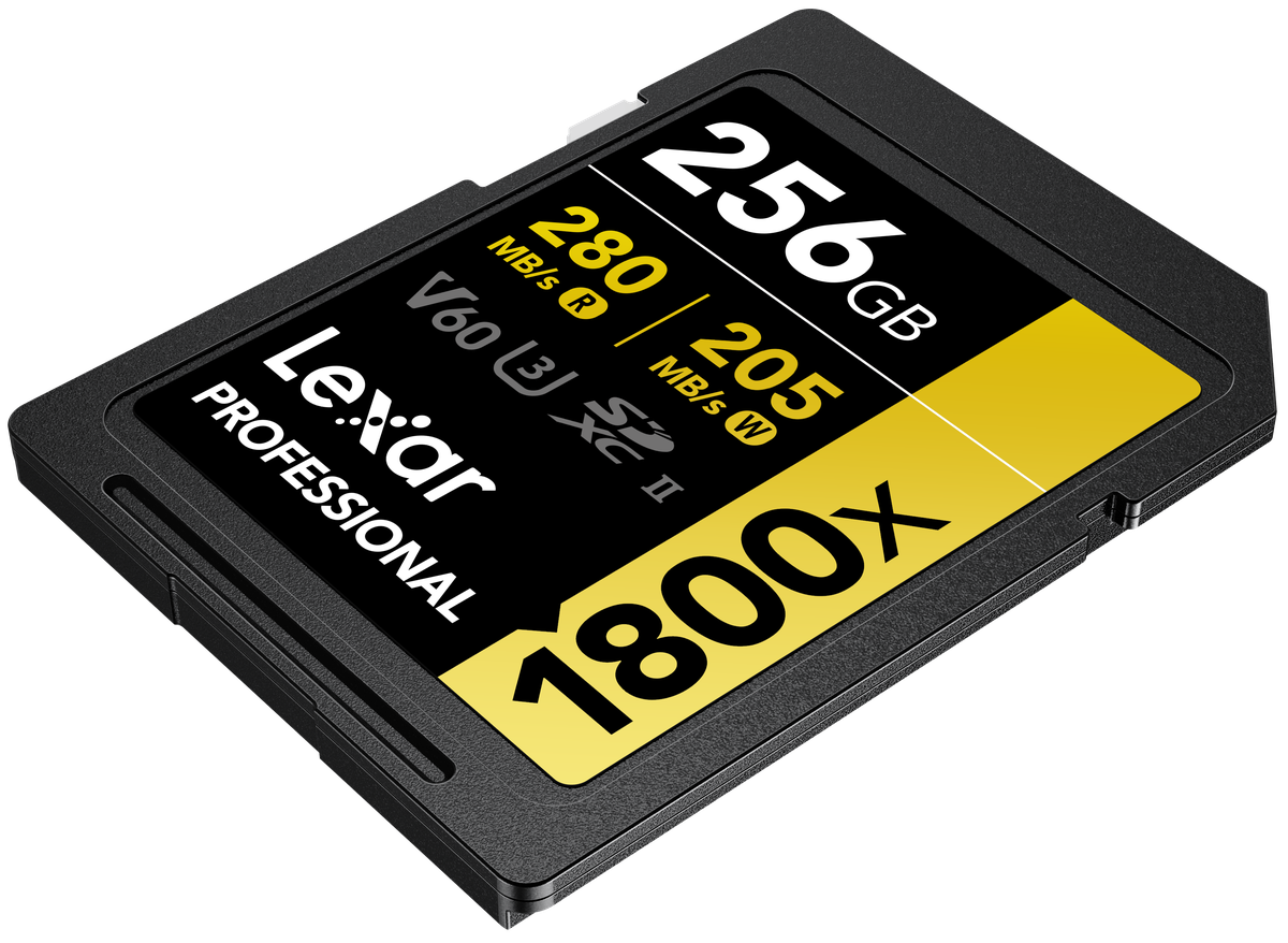 Lexar 1800x UHS-II SDXC 256GB Gold