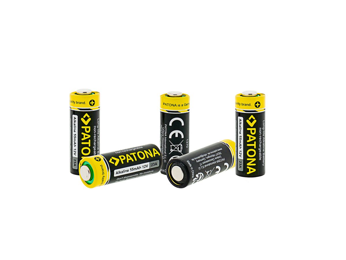 Patona 5 pièces 12V pile alcaline 23A