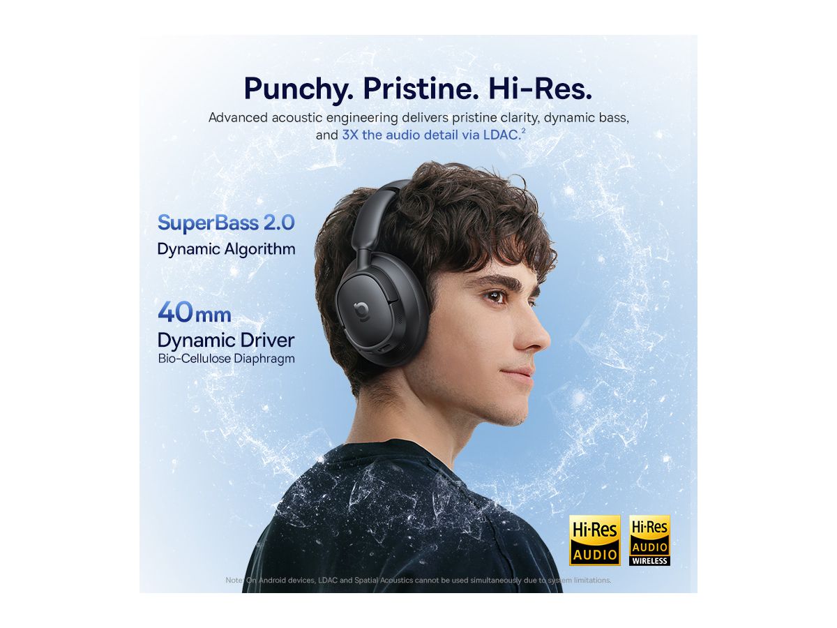 Baseus Bass BH1 NC Wirel ANC Headph Bl