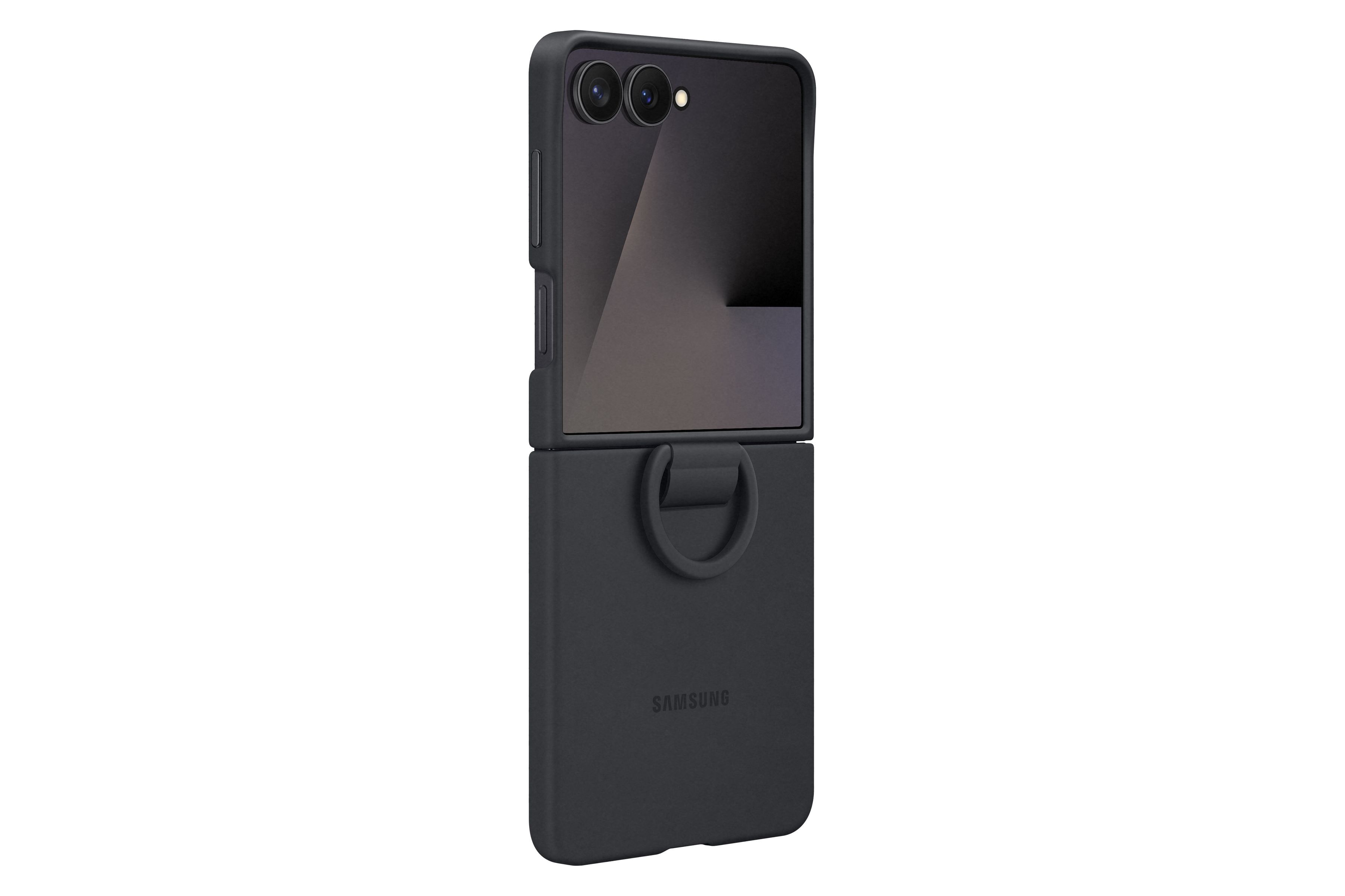 Samsung Flip 7 Ring Case Black