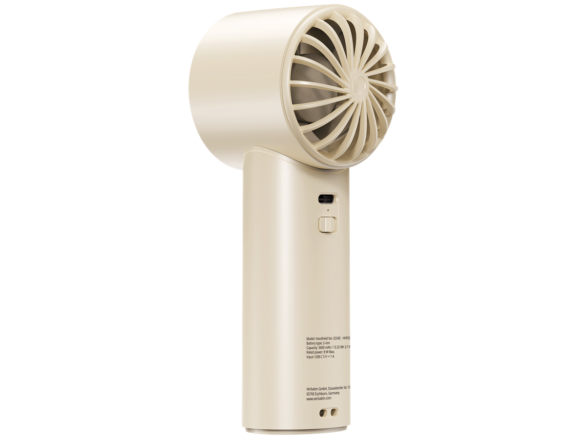 Verbatim CoolnGo Handheld Fan White