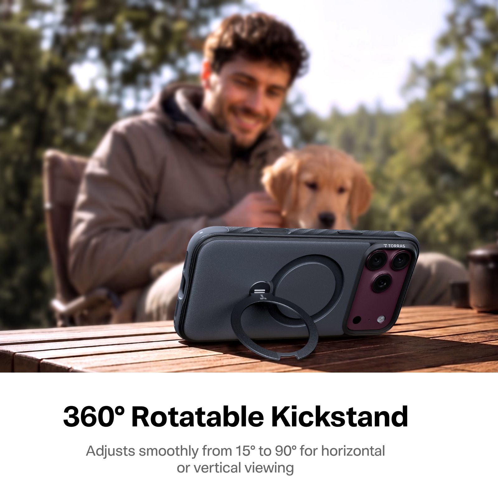 Torras Ostand Rugg iPhone 18 Pro Black