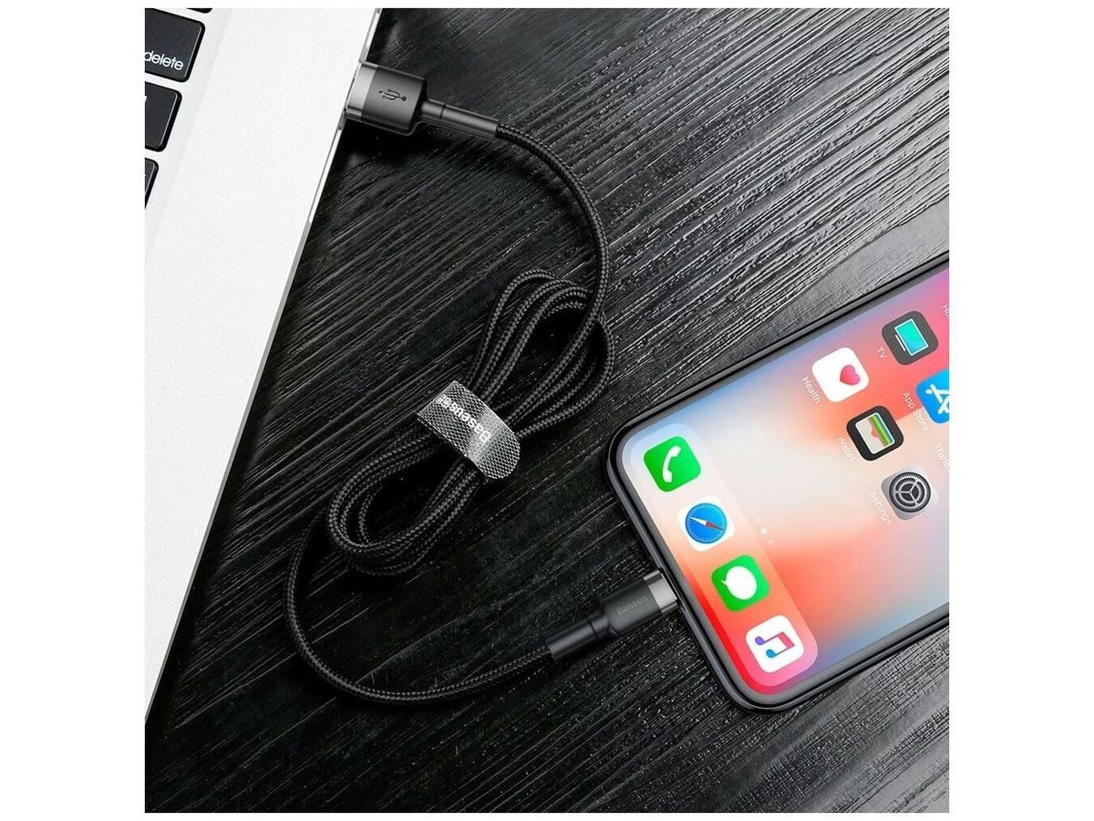 Baseus USB-A to Lightning Cable 2m Black