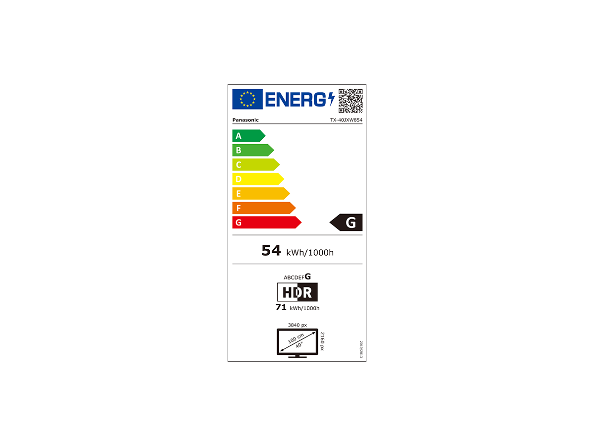 Panasonic 40" LED UHD HDR TV 40JXW854