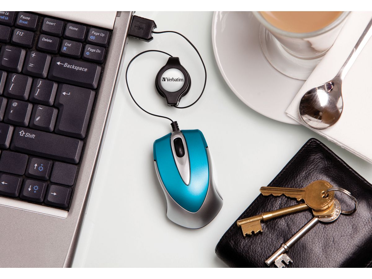 Verbatim Go Mini Travel Mouse Blue