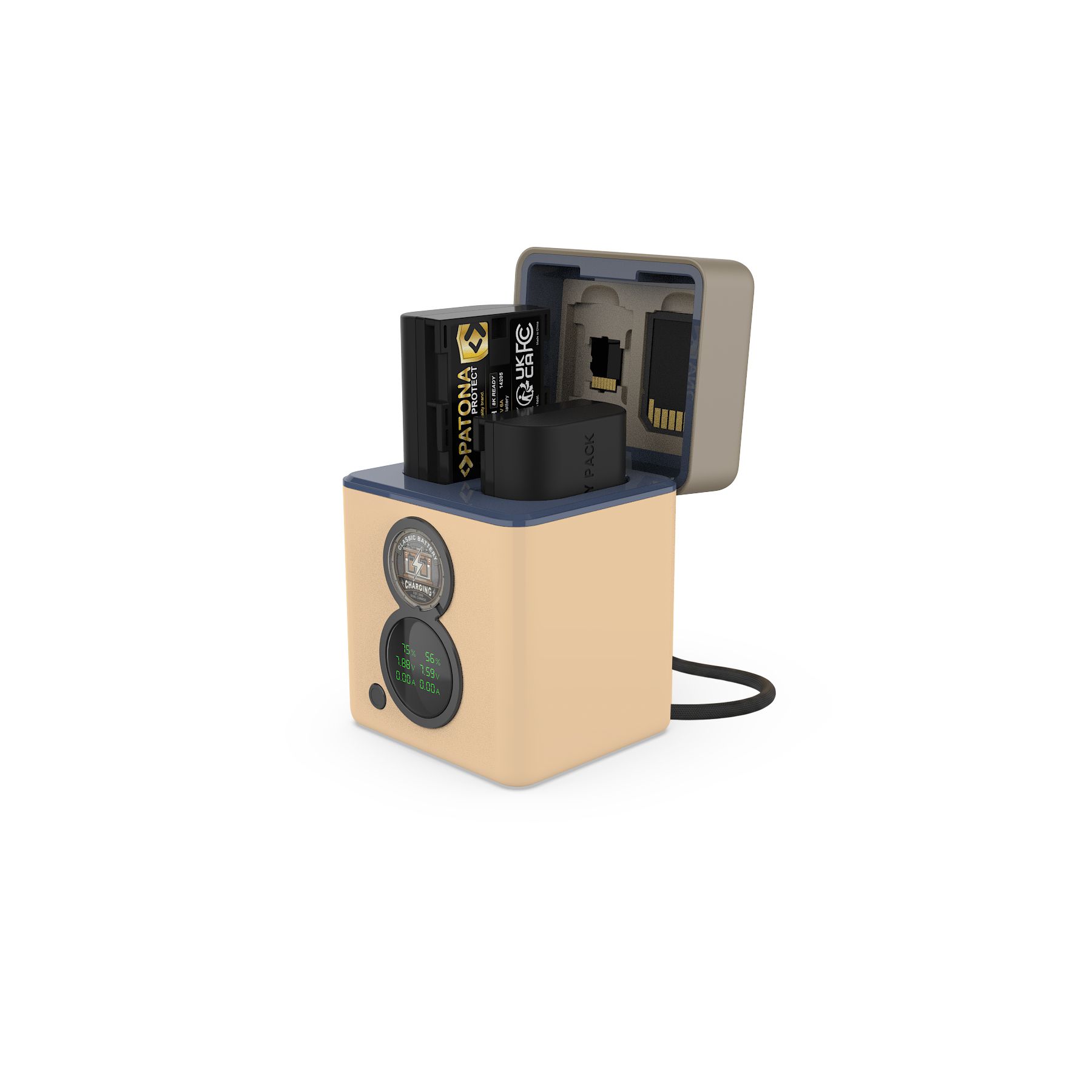 Patona LP-E6P Set Chargeur 2 Batterie