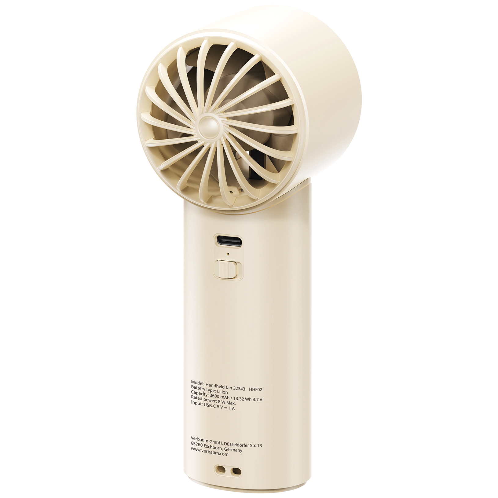 Verbatim IceTouch Handheld Fan White
