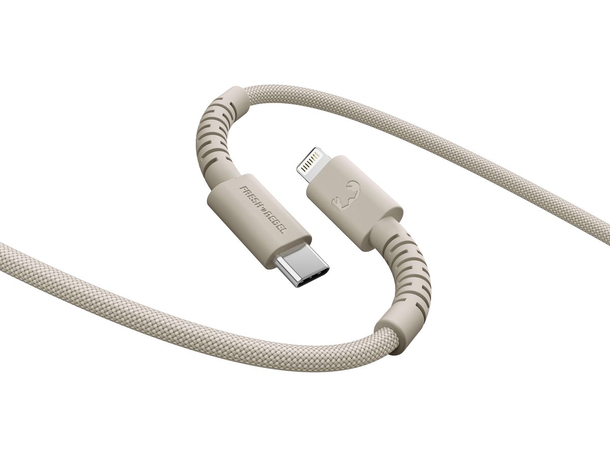 Fresh 'n Rebel USB-C to Lightning Sand