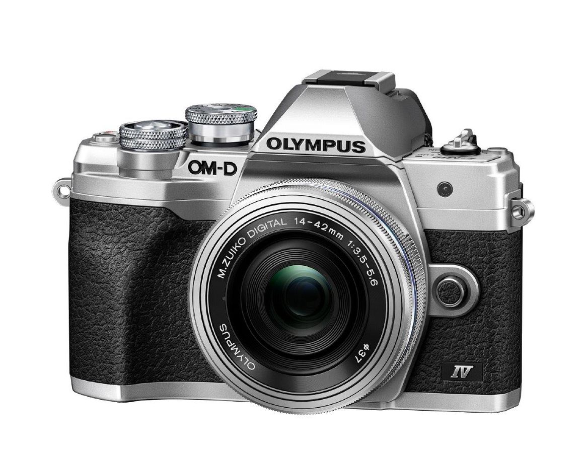 Olympus E-M10 IV PancakeZoom Kit argent