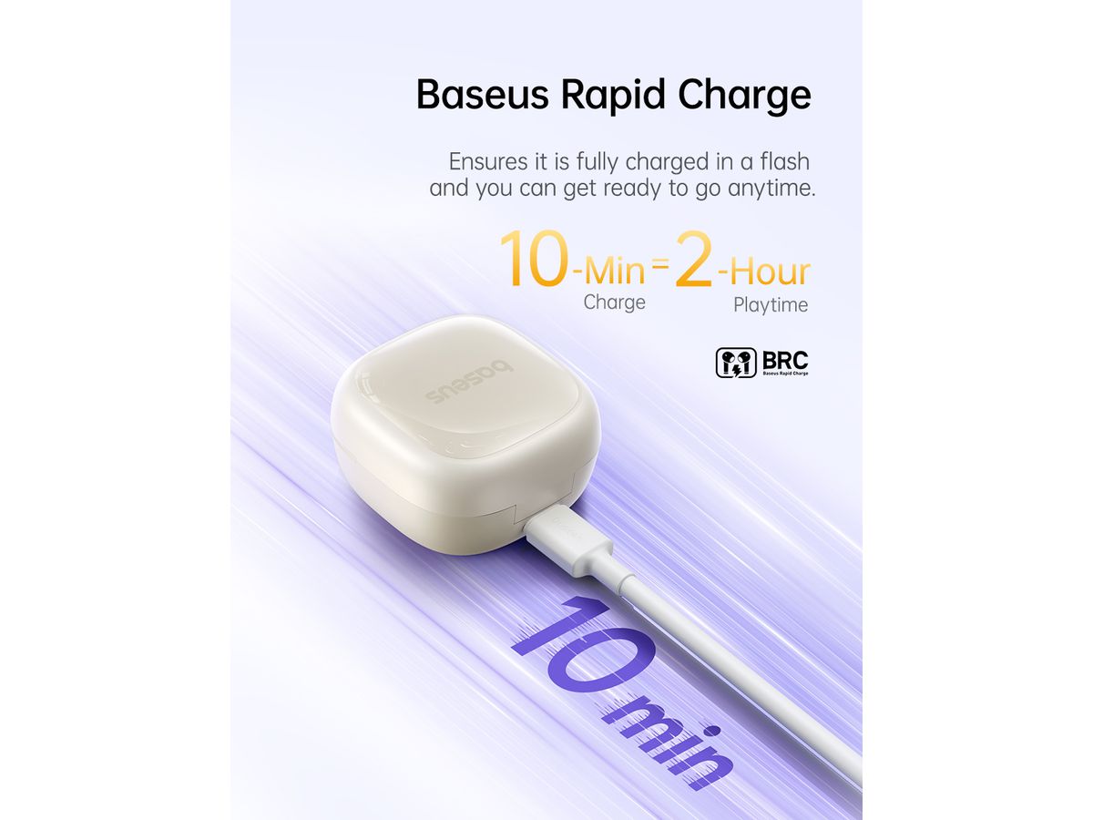 Baseus Bass BD1 TWS Earbuds White