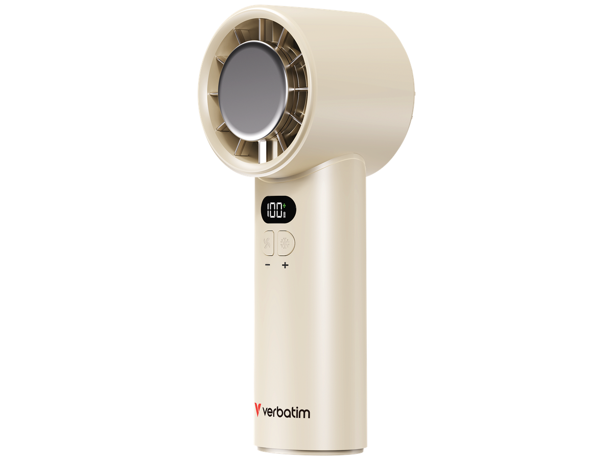 Verbatim CoolnGo Handheld Fan White