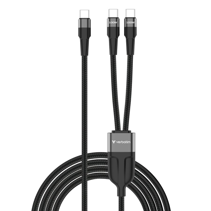 Verbatim USB-C to Dual USB-C Cable
